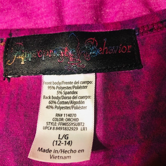 New Sexy “ Appropriate Behavior “ Chic Tunic Top - Picture 2 of 2